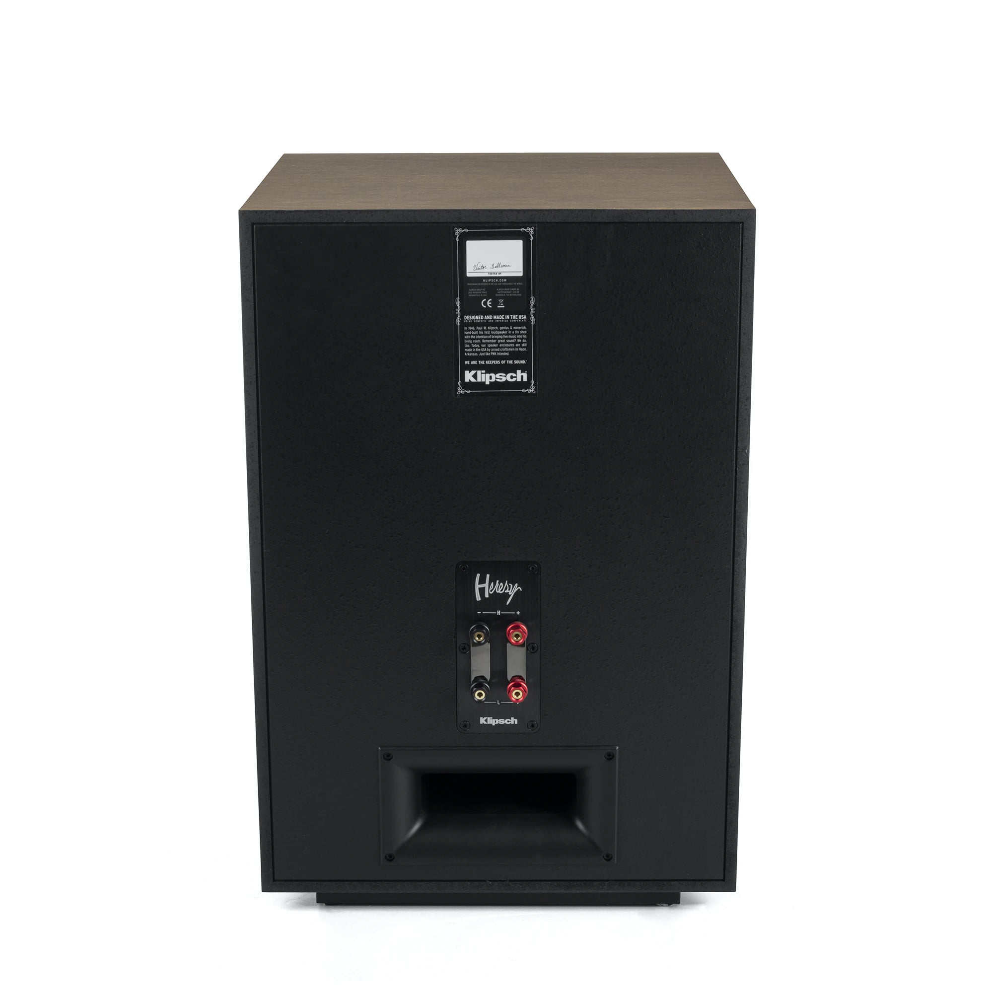 Klipsch Heresy IV Heritage Serisi Hi-Fi Pasif Hoparlör Meşe Arka Görüntü