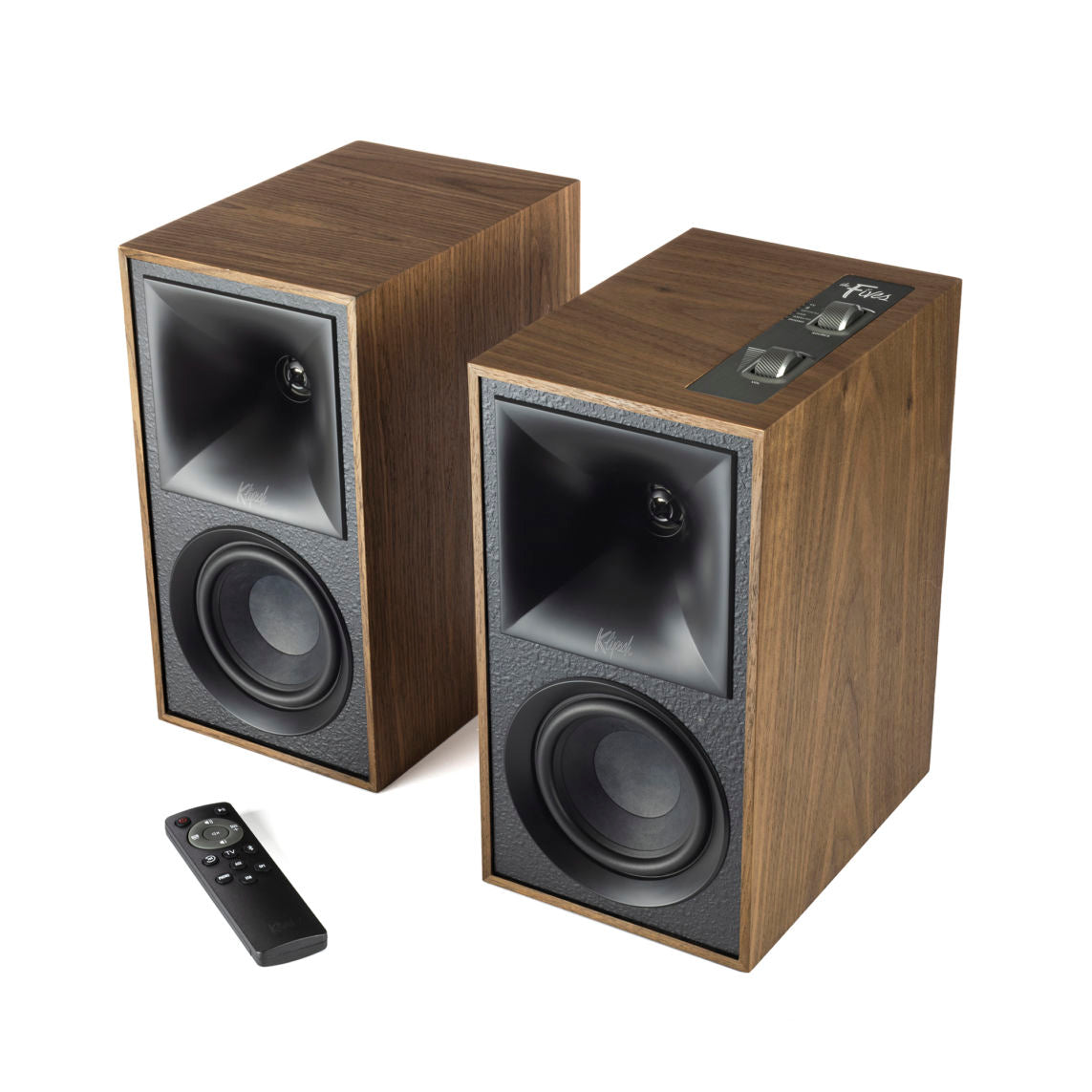 Klipsch The Fives - Heritage Serisi Bluetooth Aktif Monitör Hoparlör Ceviz Ağacı