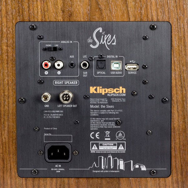 Klipsch The Sixes - Heritage Serisi Aktif Kablosuz Monitör Hoparlör Ceviz Ağacı Detay